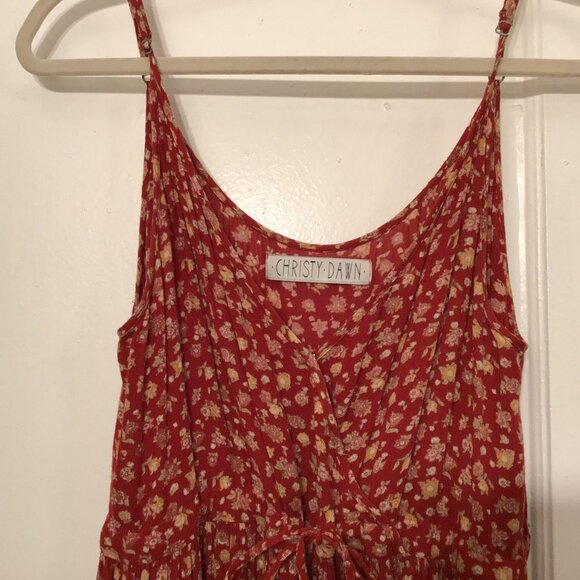 RARE Christy Dawn The Lincoln Dress Floral Red **See Photos for Color** - Picture 4 of 4
